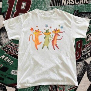 White Cat Graphic T-shirt